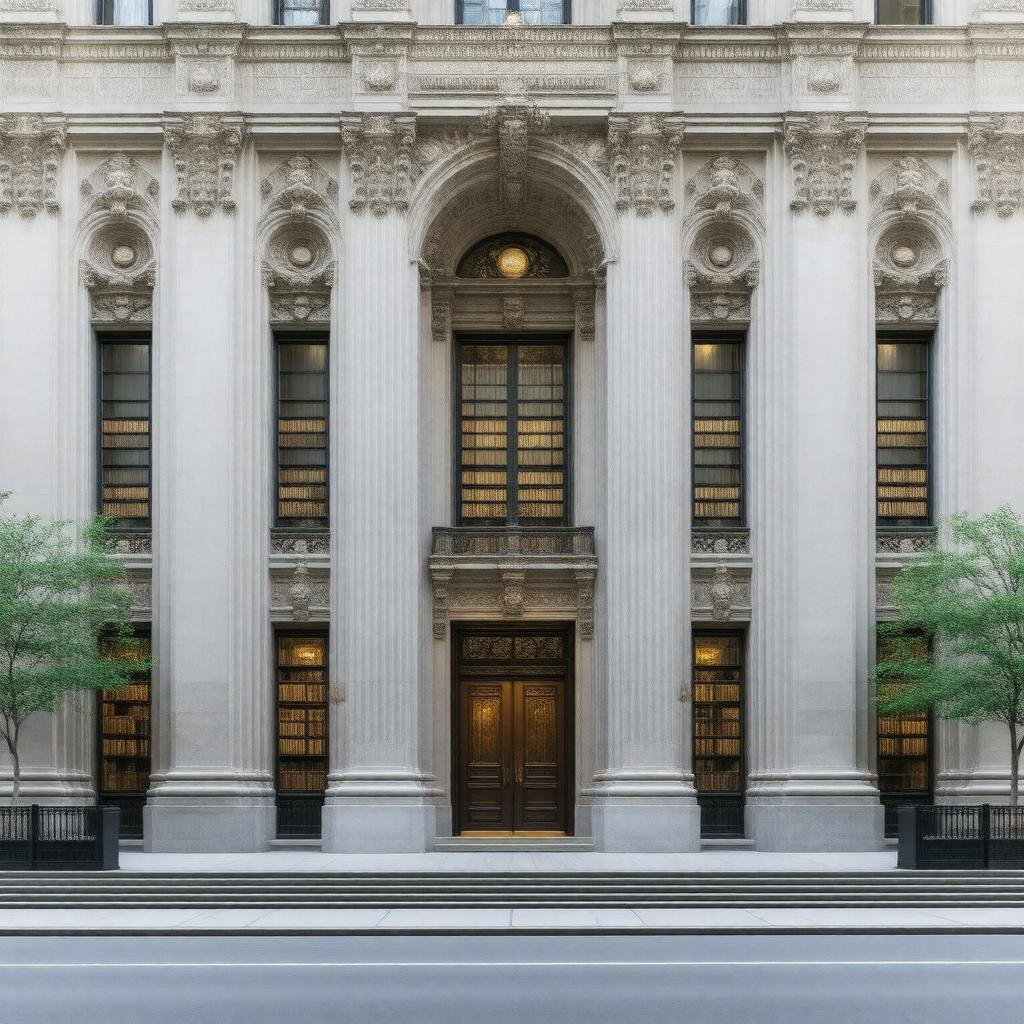 AI-created image of Morgan Library & Museum