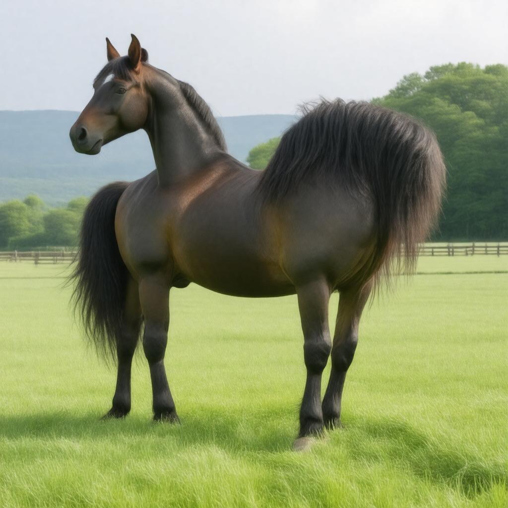 AI-created image of Morgan horse breed