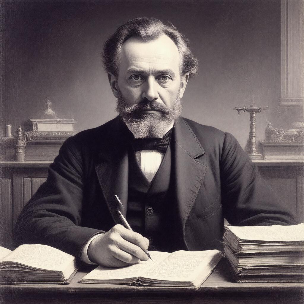 AI-created image of Moritz Cantor
