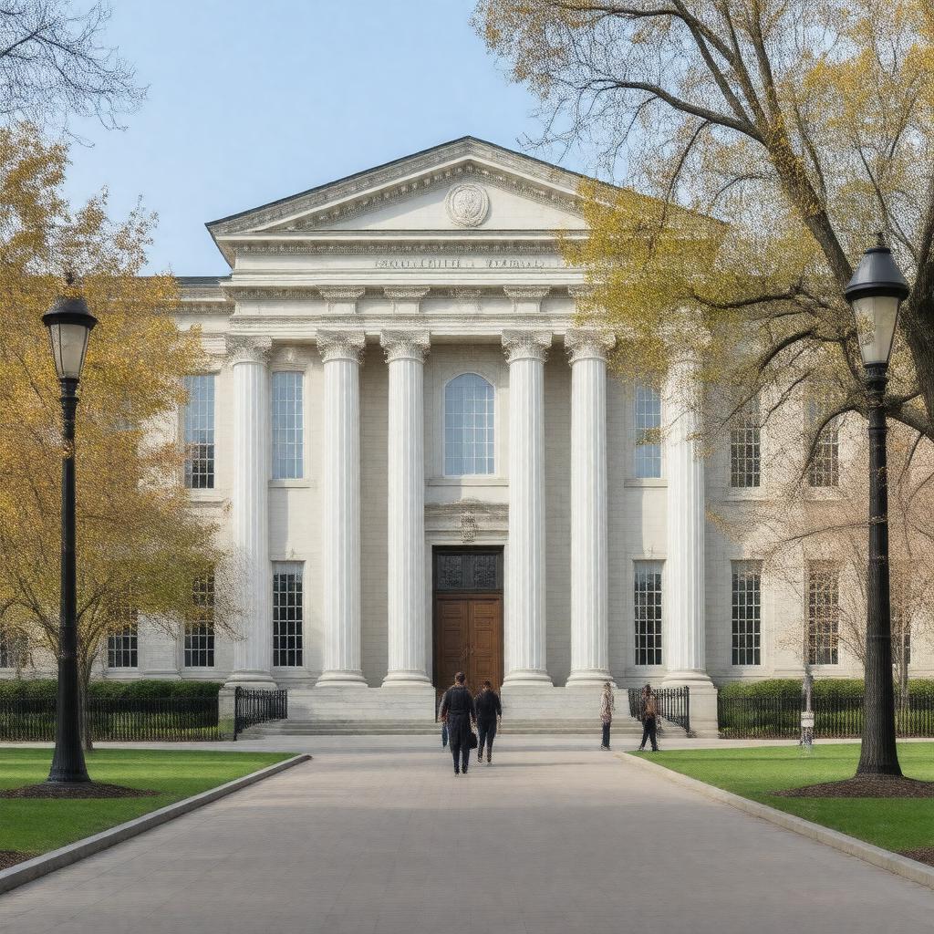 Click to view larger image AI-created image of Moritz College of Law