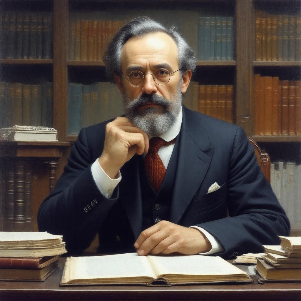 AI-created image of Moritz Schlick