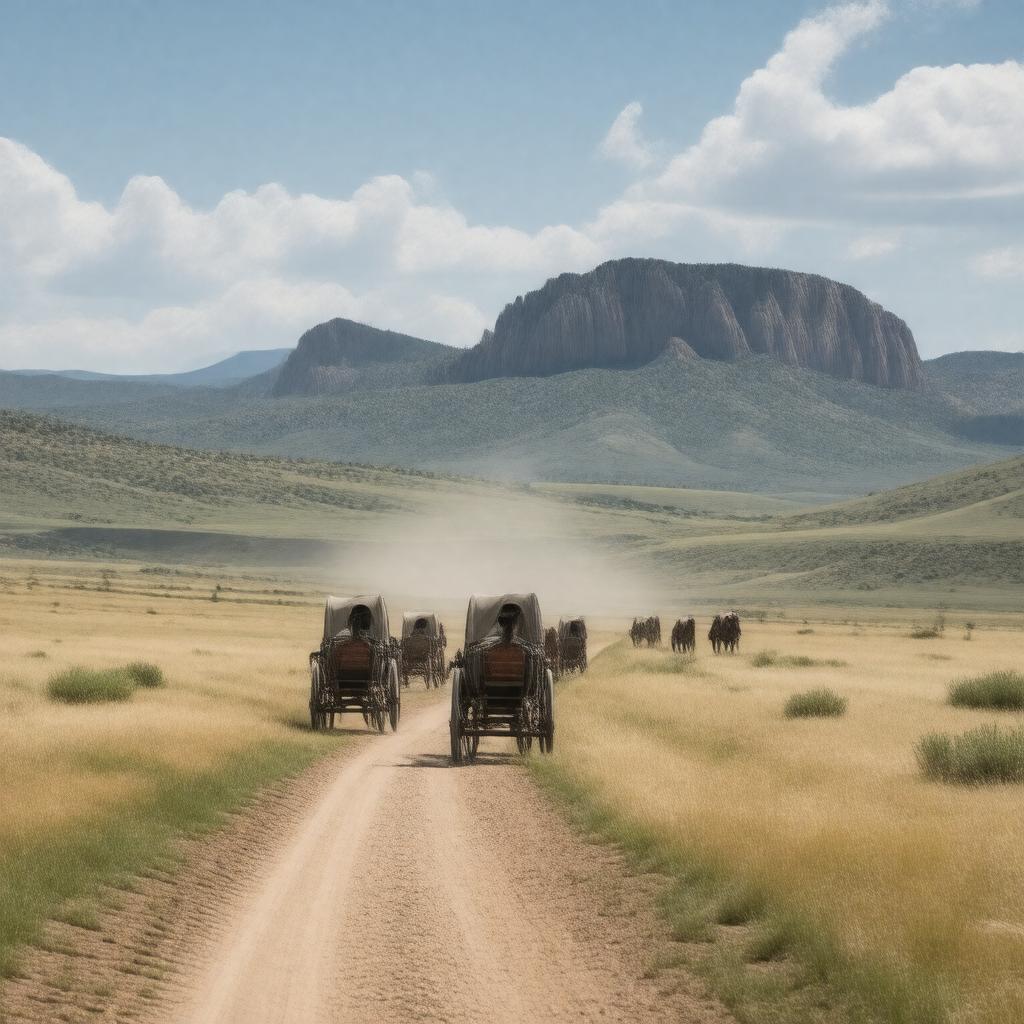 AI-created image of Mormon Trail