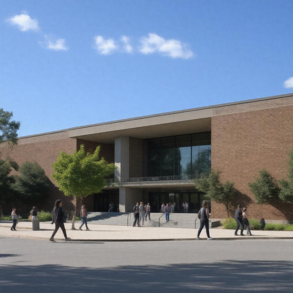 Click to view larger image AI-created image of Morris Library