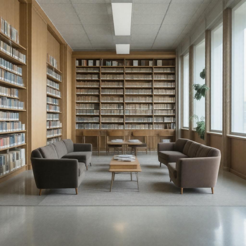 AI-created image of Morrison Library
