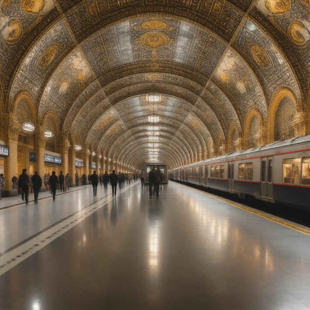 AI-created image of Moscow Metro