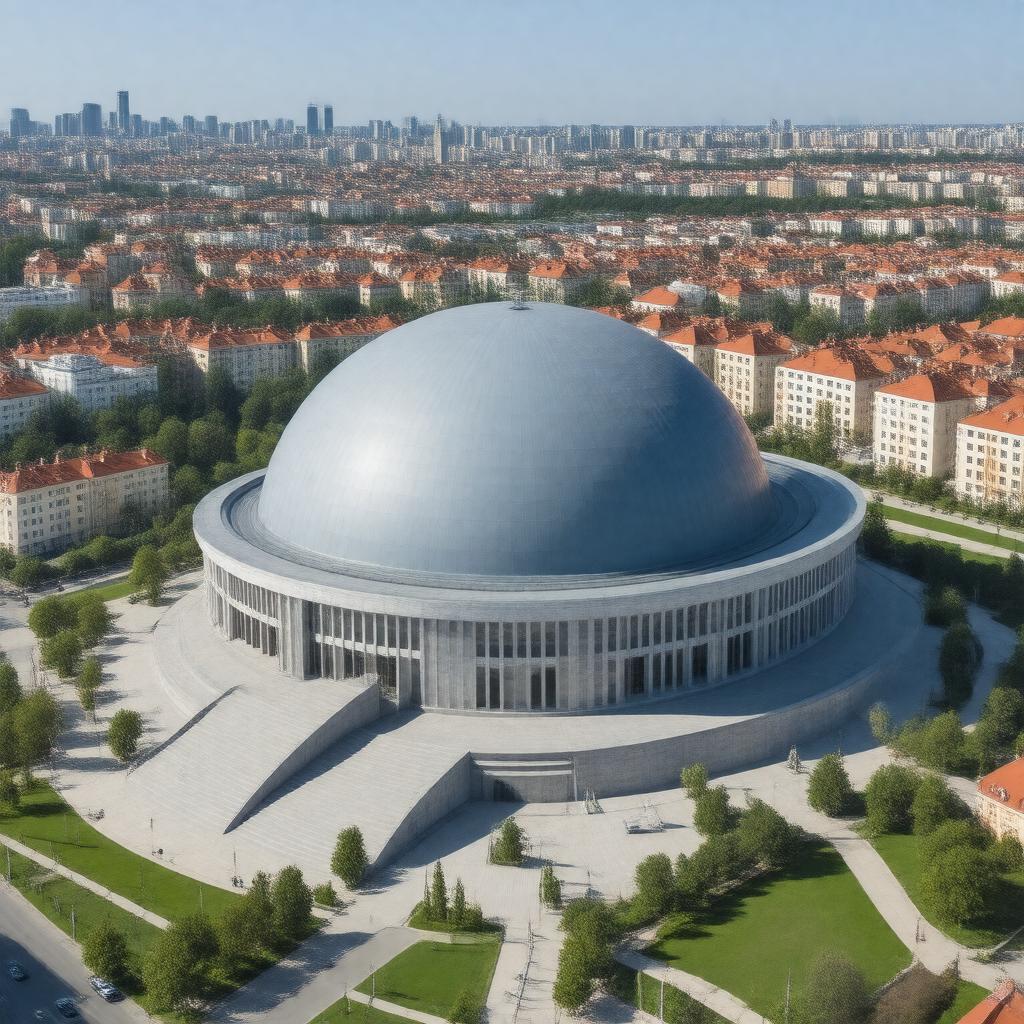 Click to view larger image AI-created image of Moscow Planetarium