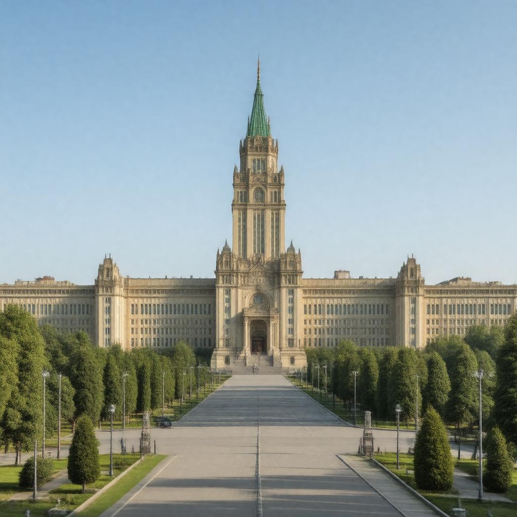 AI-created image of Moscow State University of Transport