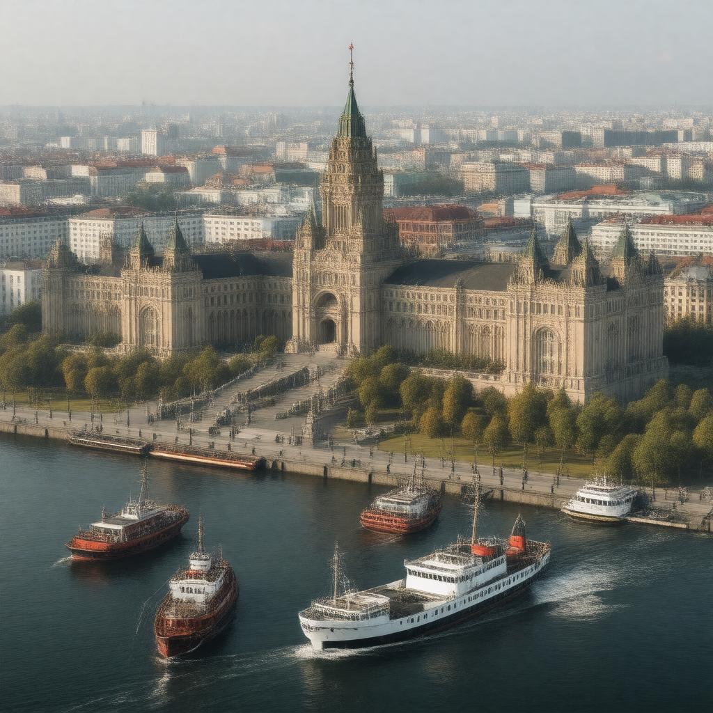 Click to view larger image AI-created image of Moscow State University of Water Transport
