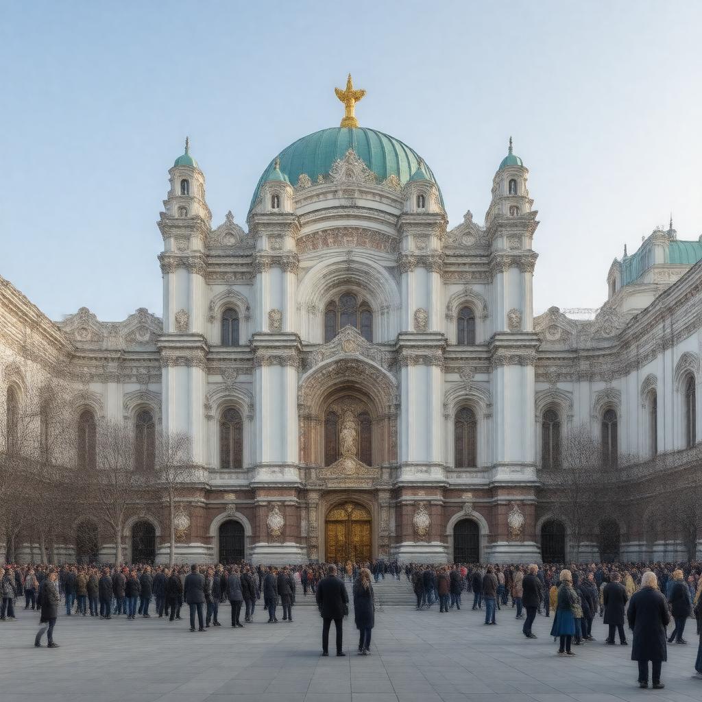 Click to view larger image AI-created image of Moscow Synagogue