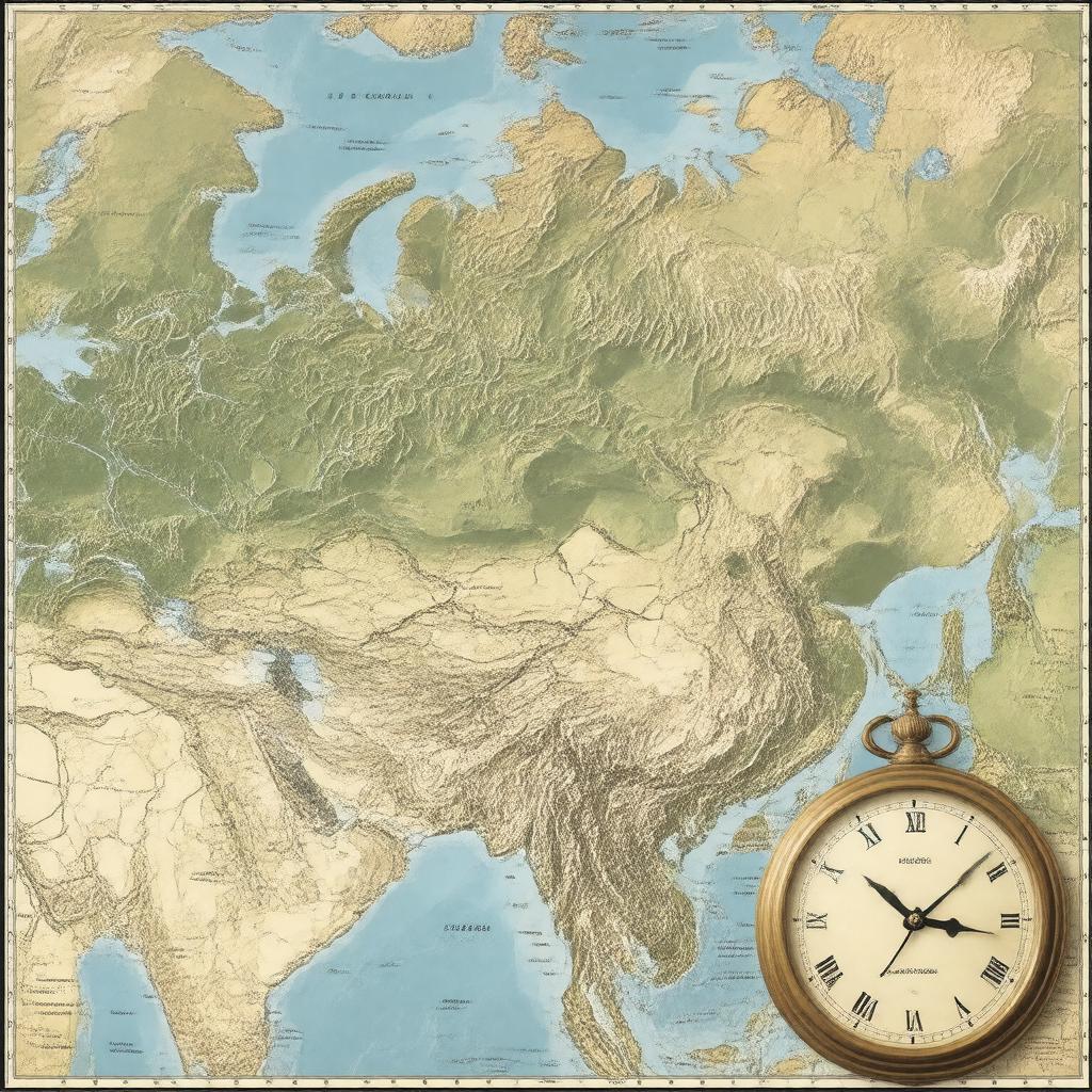 AI-created image of Moscow Time (UTC+3)