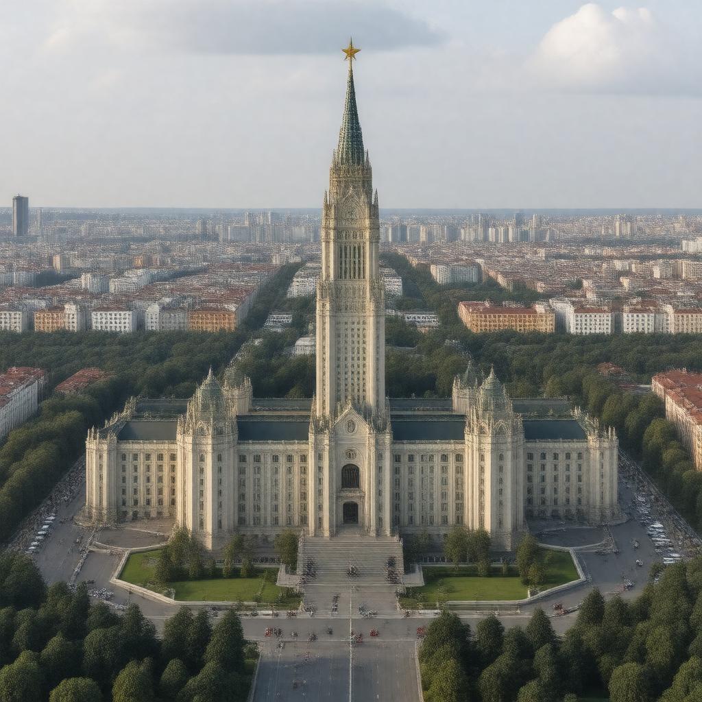AI-created image of Moscow University