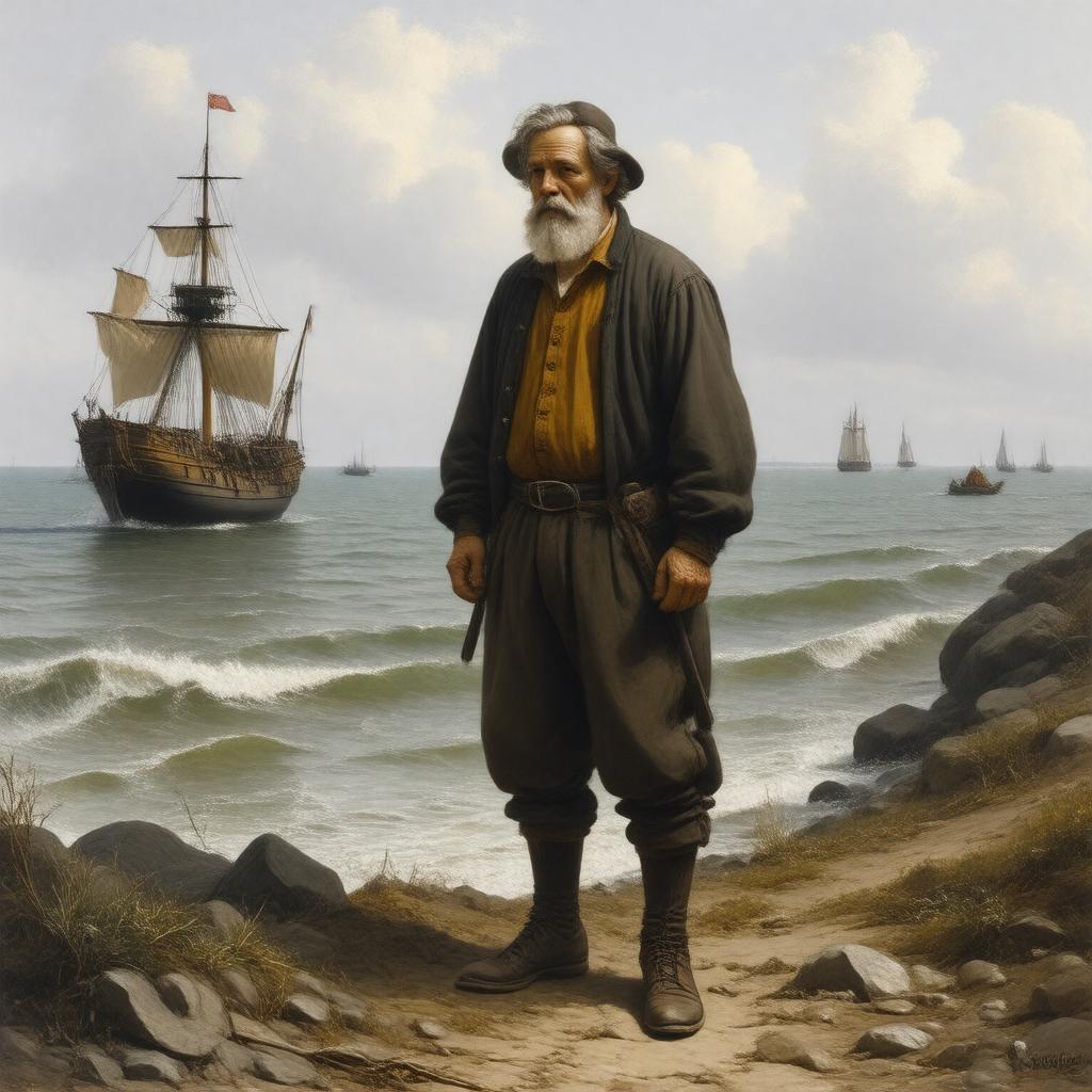 Click to view larger image AI-created image of Moses Fletcher