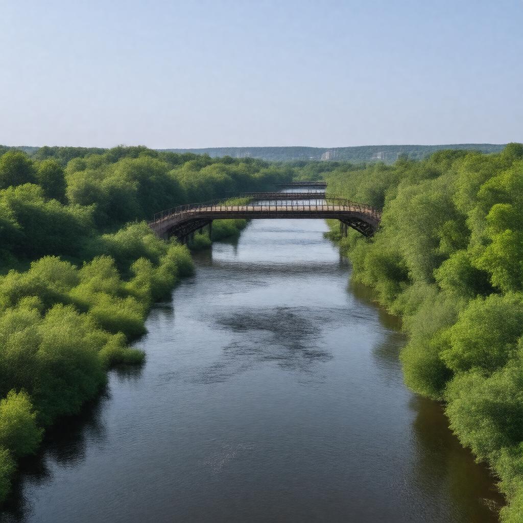 AI-created image of Moshassuck River