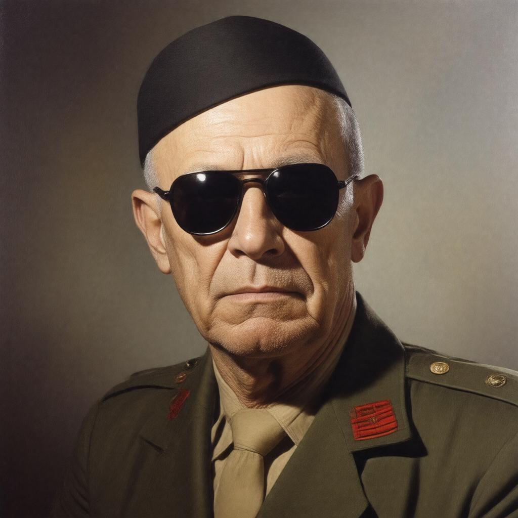 AI-created image of Moshe Dayan
