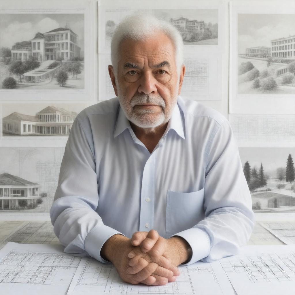 AI-created image of Moshe Safdie