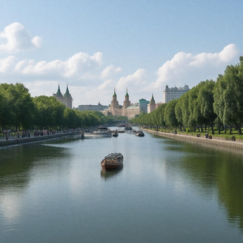 AI-created image of Moskva River