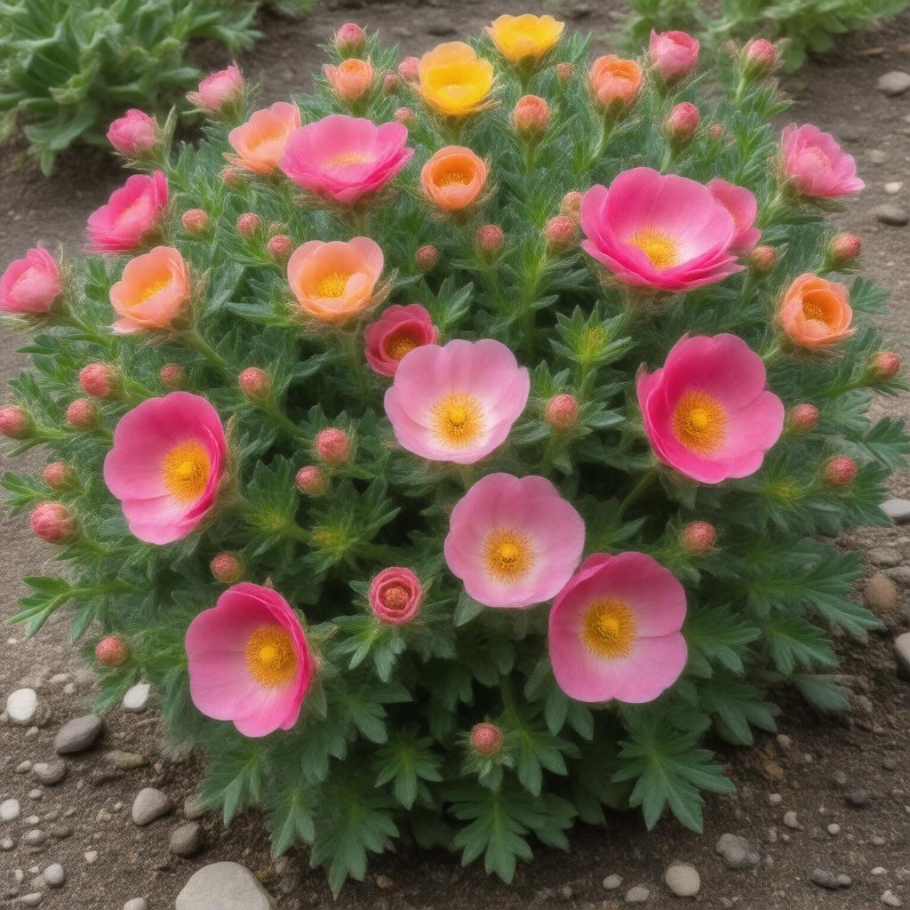 AI-created image of Moss rose