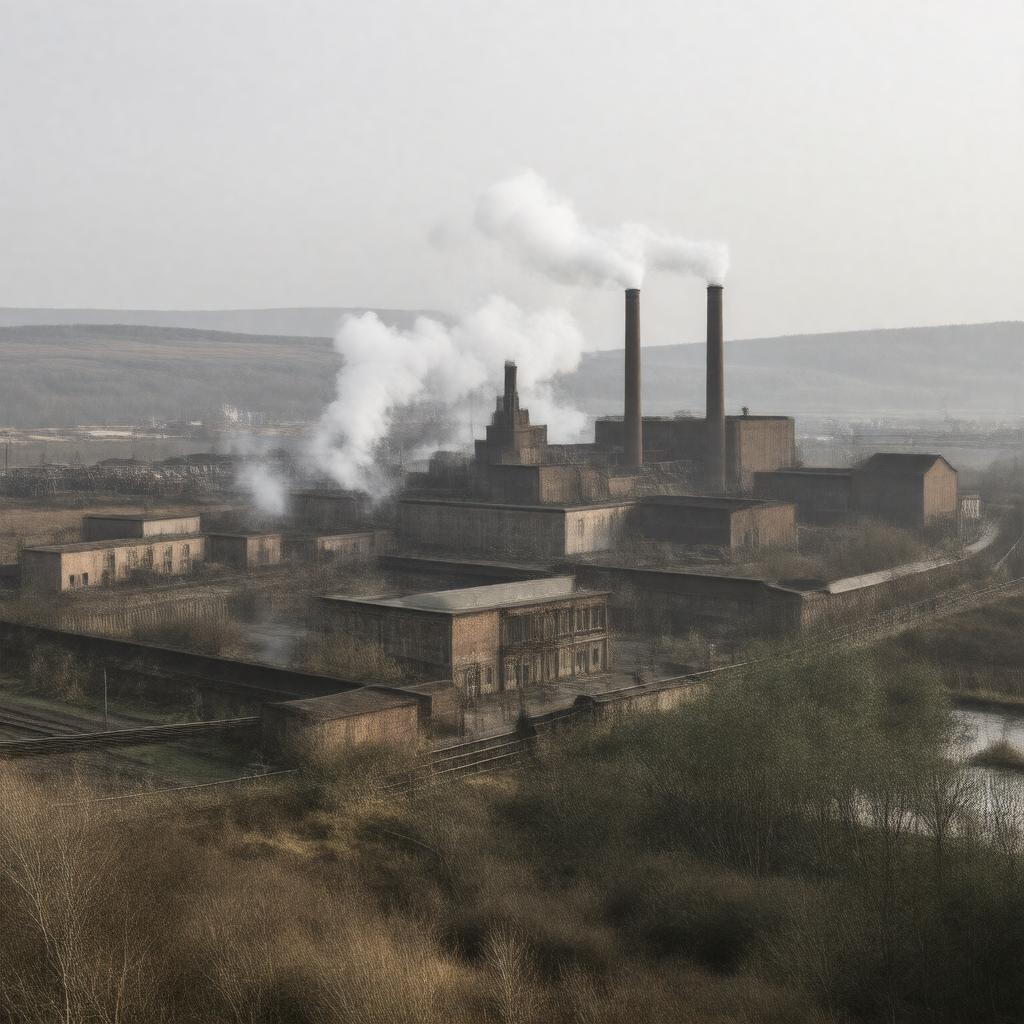 Click to view larger image AI-created image of Mossend Steelworks