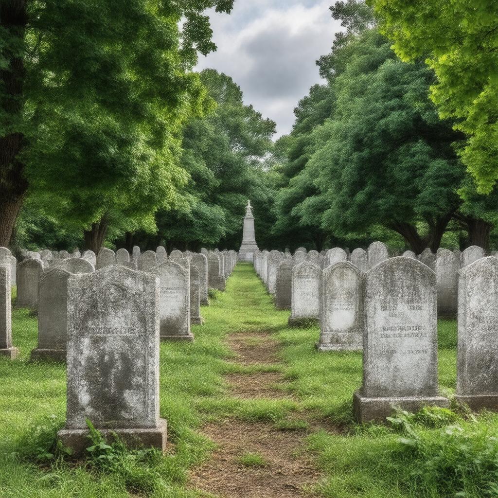 AI-created image of Mosswood Cemetery