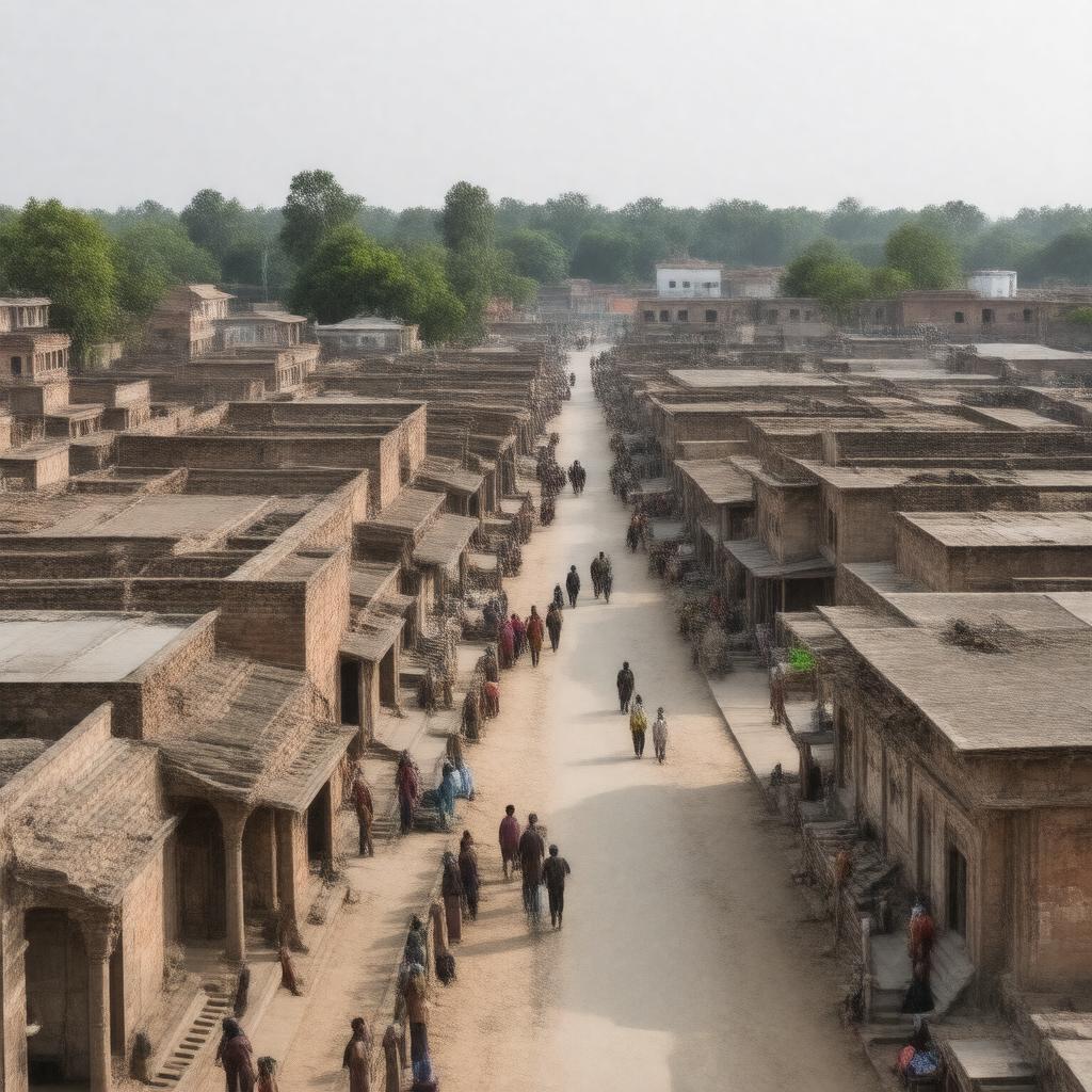 AI-created image of Motihari, British India