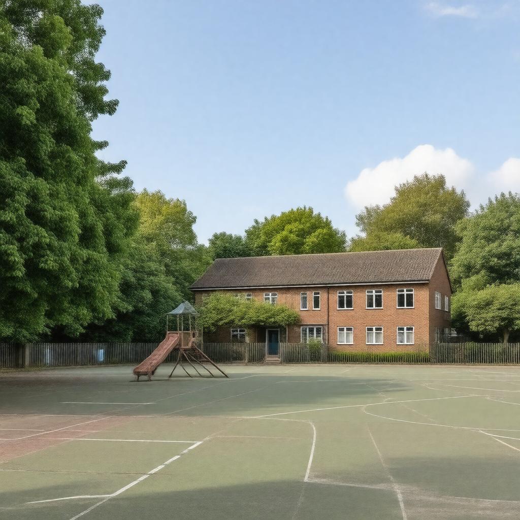 AI-created image of Motspur Park Primary School