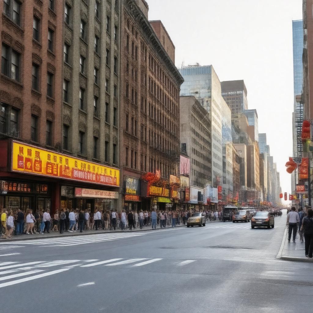 AI-created image of Mott Street