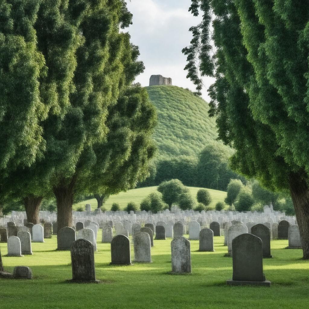 AI-created image of Mound Cemetery, Marietta, Ohio
