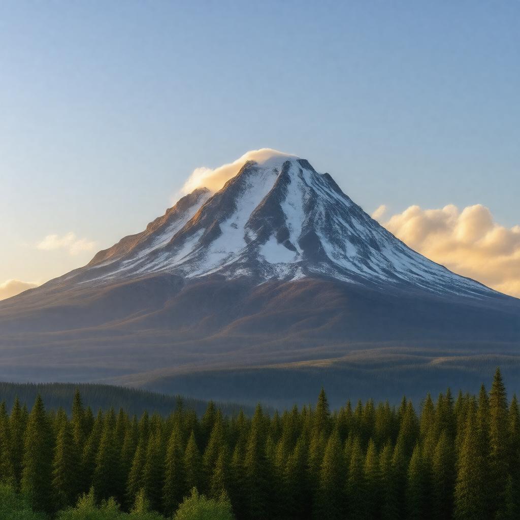 Click to view larger image AI-created image of Mount Adams