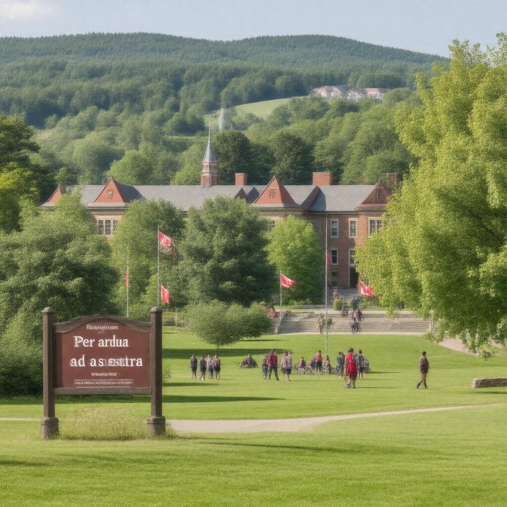 AI-created image of Mount Allison University