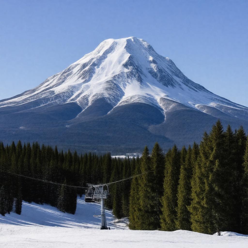 AI-created image of Mount Bachelor