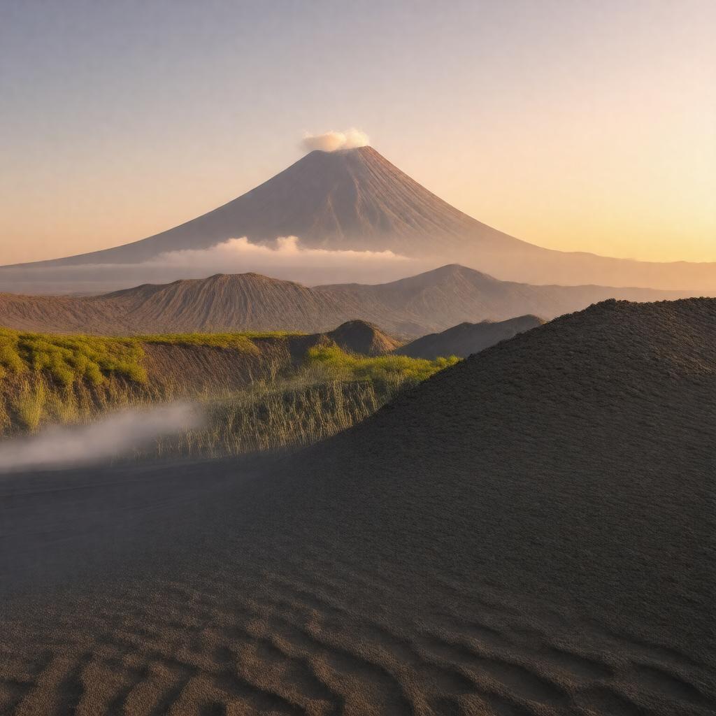 AI-created image of Mount Bromo