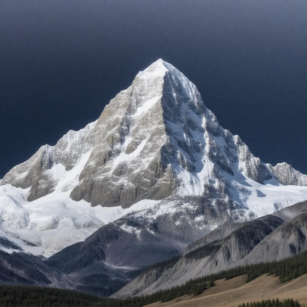 AI-created image of Mount Chamberlin