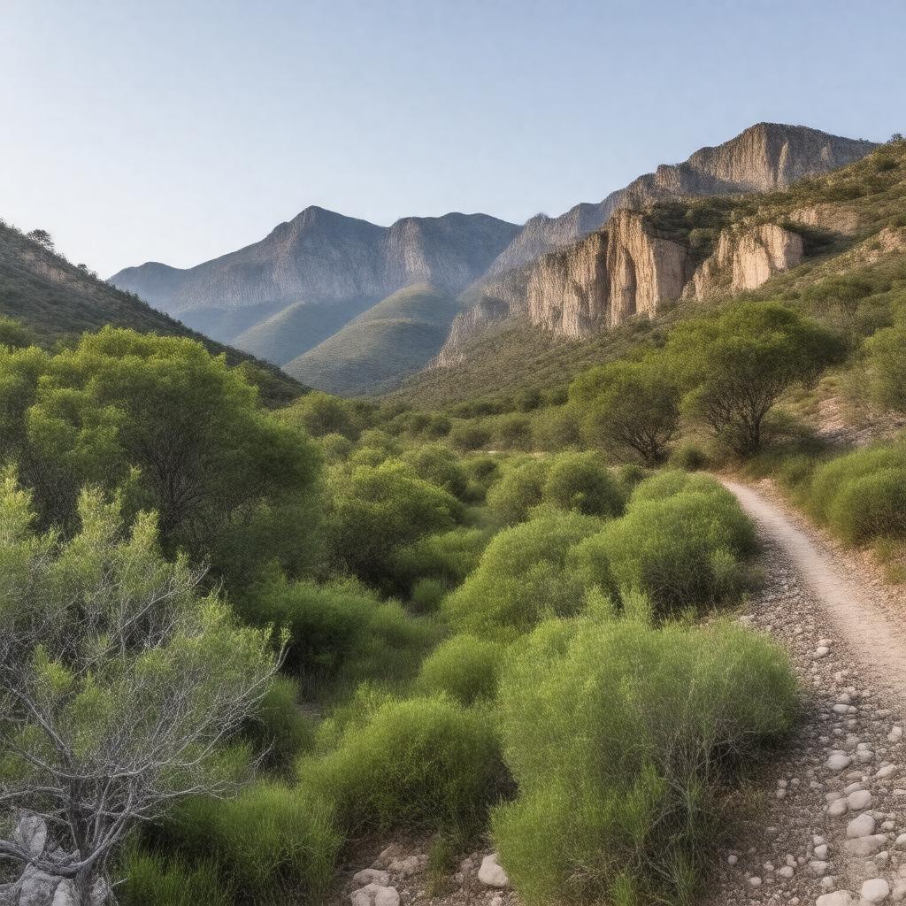 AI-created image of Mount Chambers Gorge