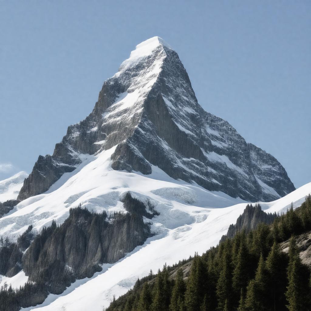 AI-created image of Mount Columbia