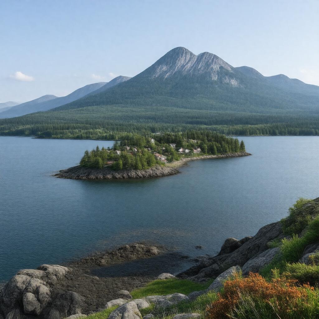 AI-created image of Mount Desert Island