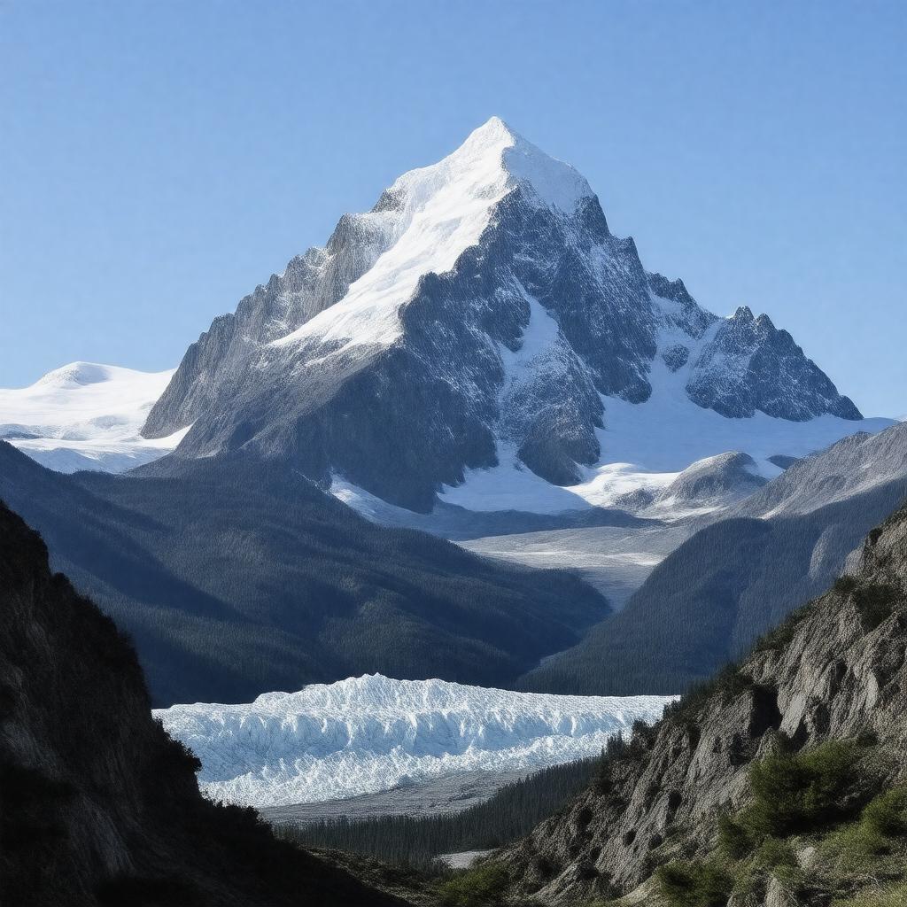 Click to view larger image AI-created image of Mount Fairweather