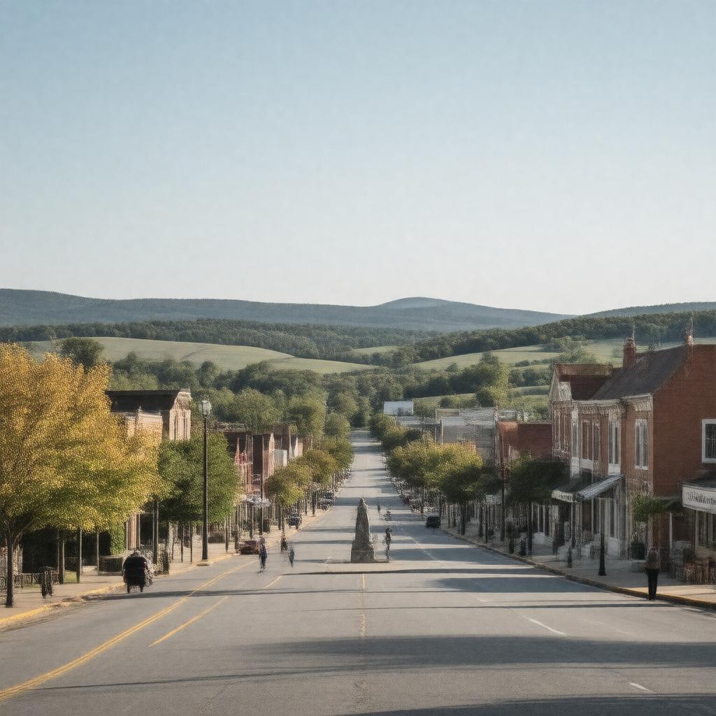 AI-created image of Mount Gilead, Ohio, United States