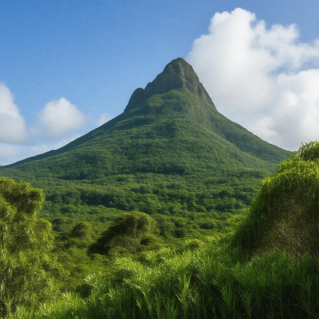 AI-created image of Mount Gimie