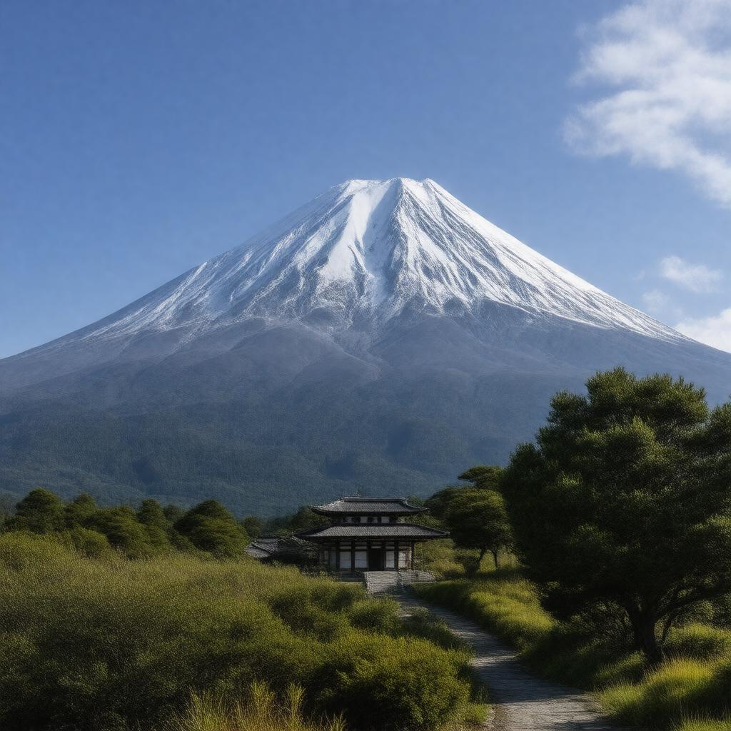 AI-created image of Mount Haku