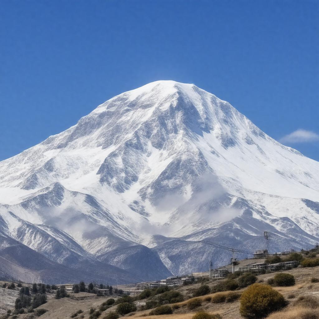 Click to view larger image AI-created image of Mount Hermon