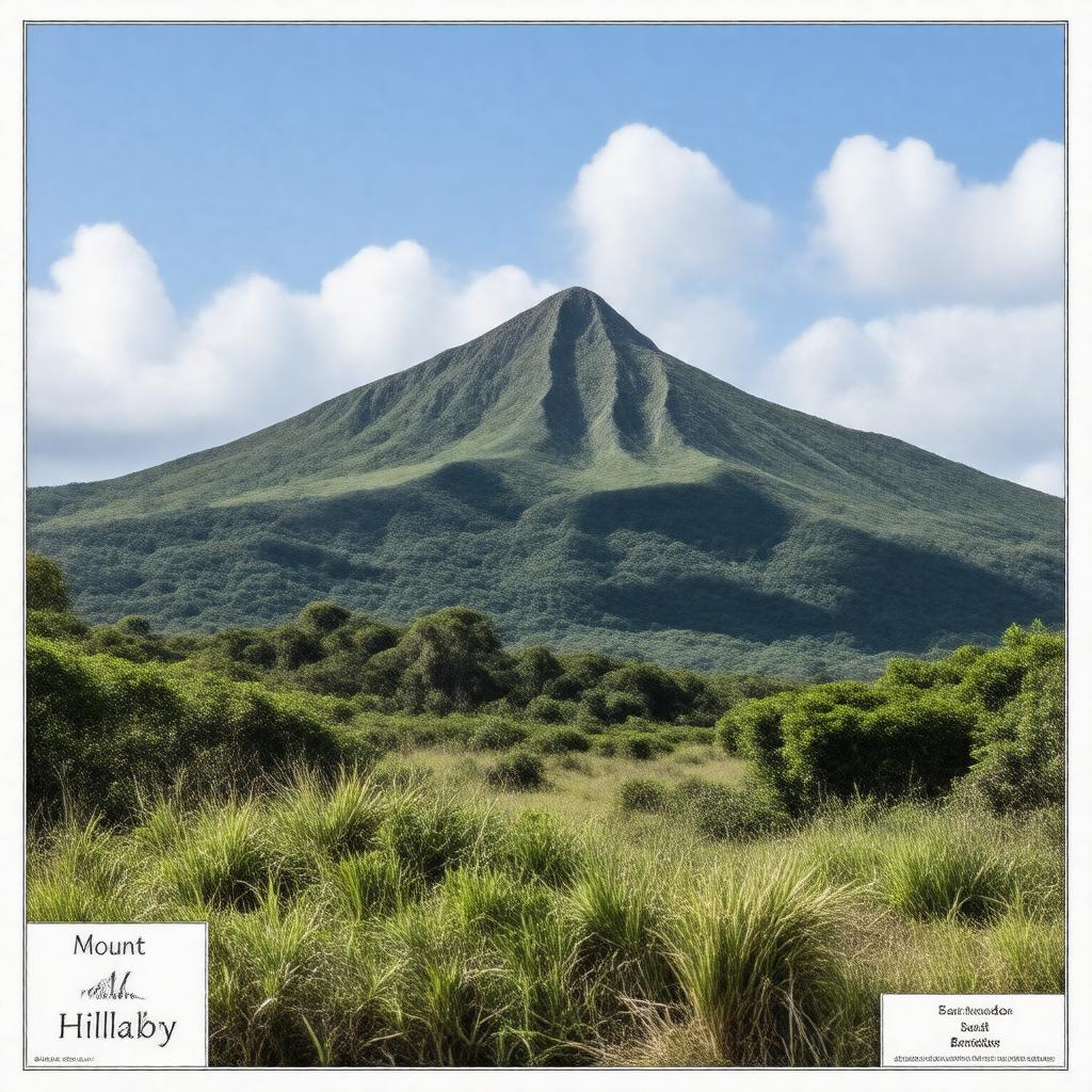 Click to view larger image AI-created image of Mount Hillaby