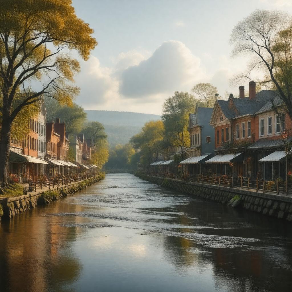 AI-created image of Mount Holly, New Jersey, USA