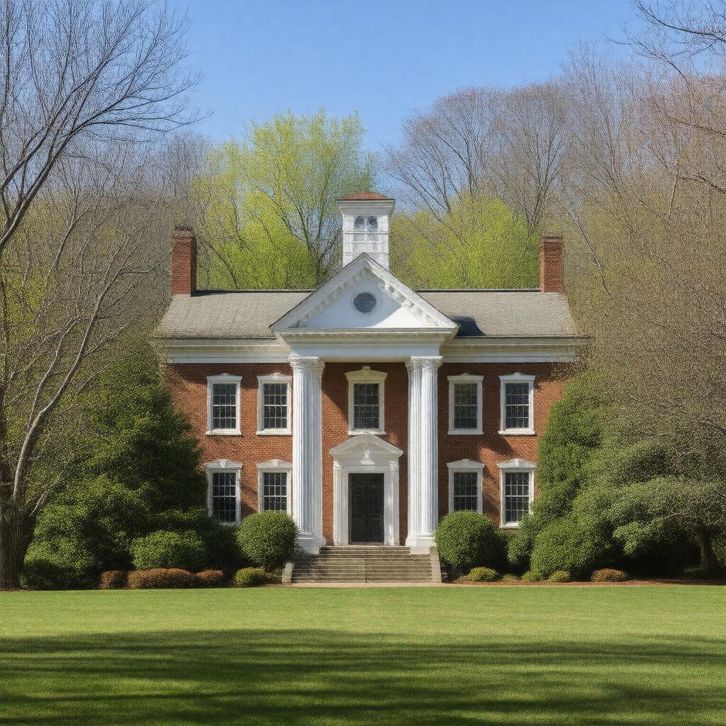 Click to view larger image AI-created image of Mount Holyoke Female Seminary