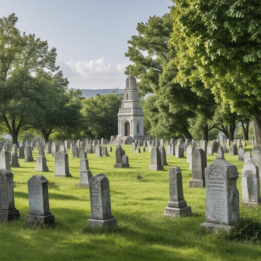 AI-created image of Mount Hope Cemetery, Rochester, New York