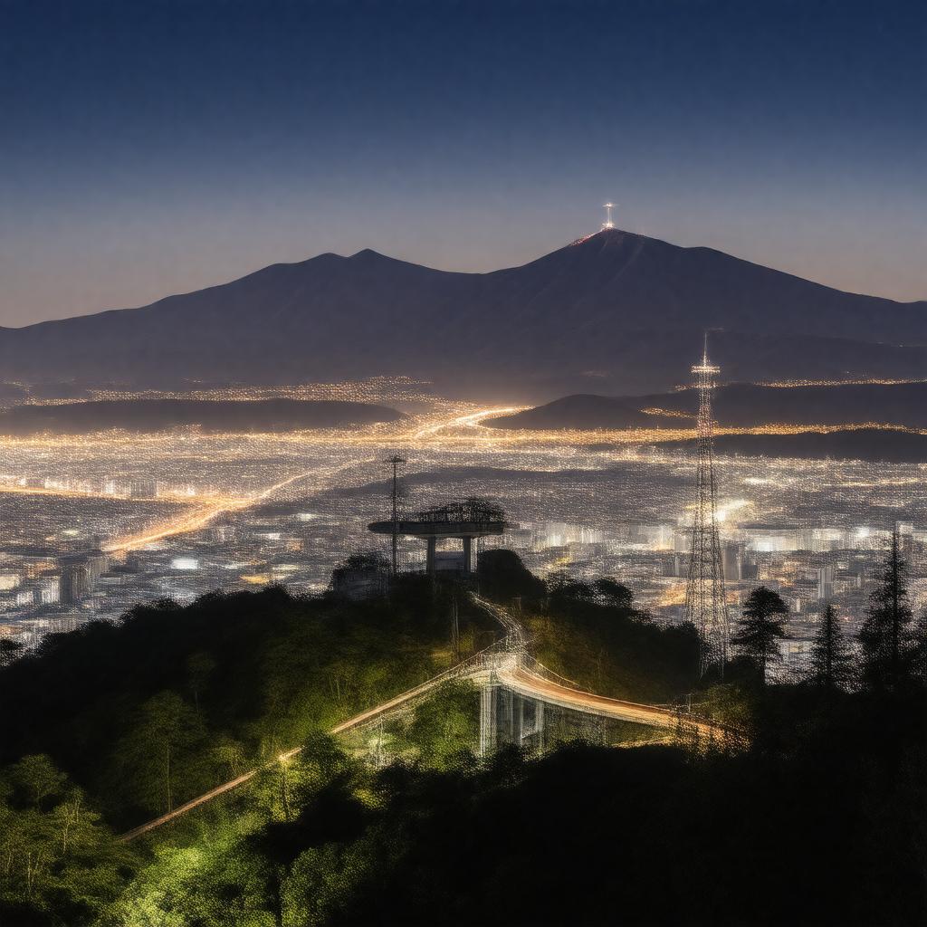 AI-created image of Mount Inasa