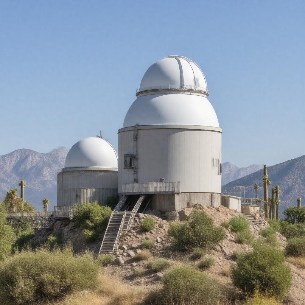 Click to view larger image AI-created image of Mount Lemmon Observatory