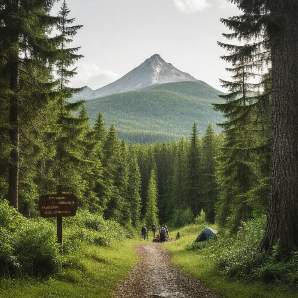 AI-created image of Mount Mansfield State Forest