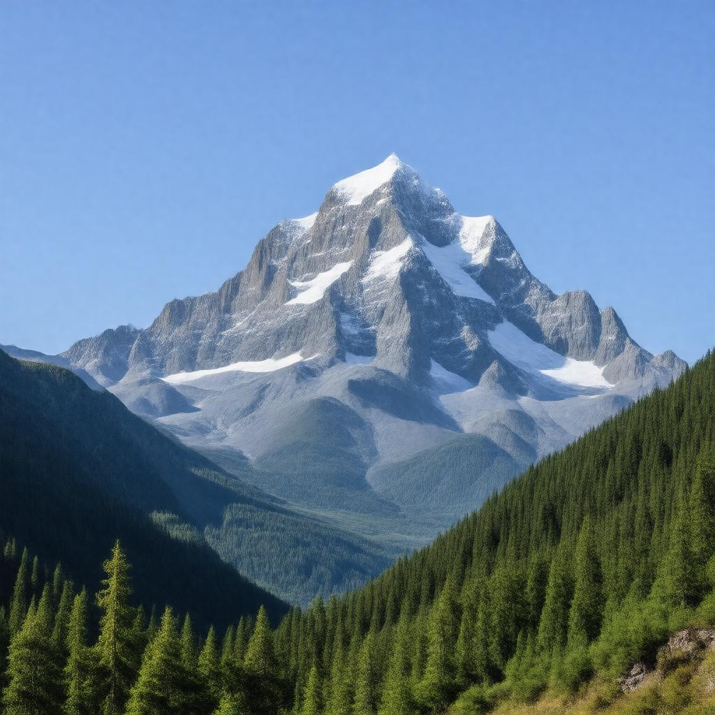 AI-created image of Mount Marcus Baker