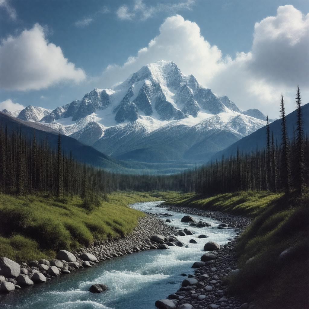 AI-created image of Mount McKinley National Park