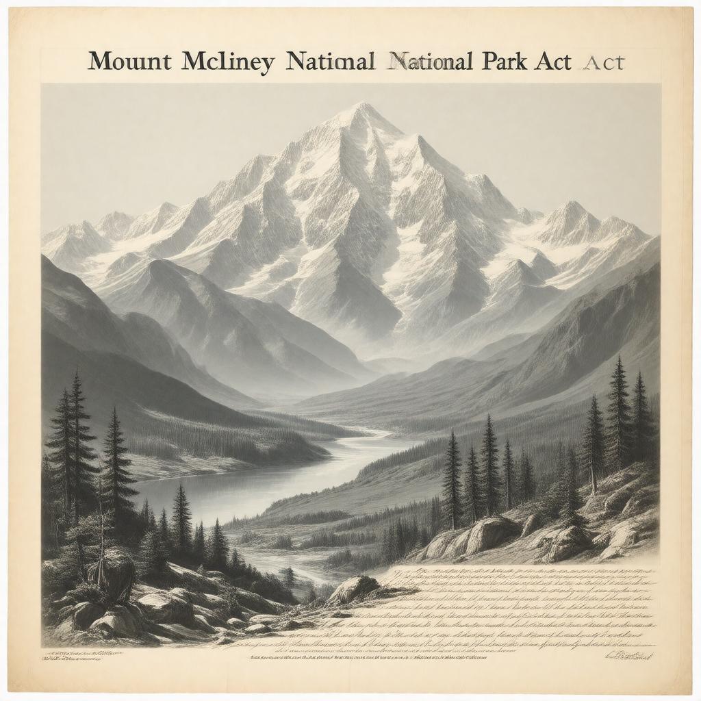 AI-created image of Mount McKinley National Park Act